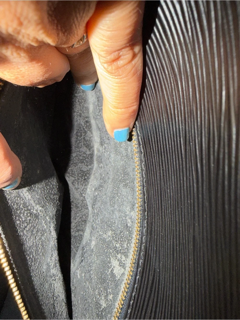 Louis Vuitton Black Epi Leather Monceau Bag